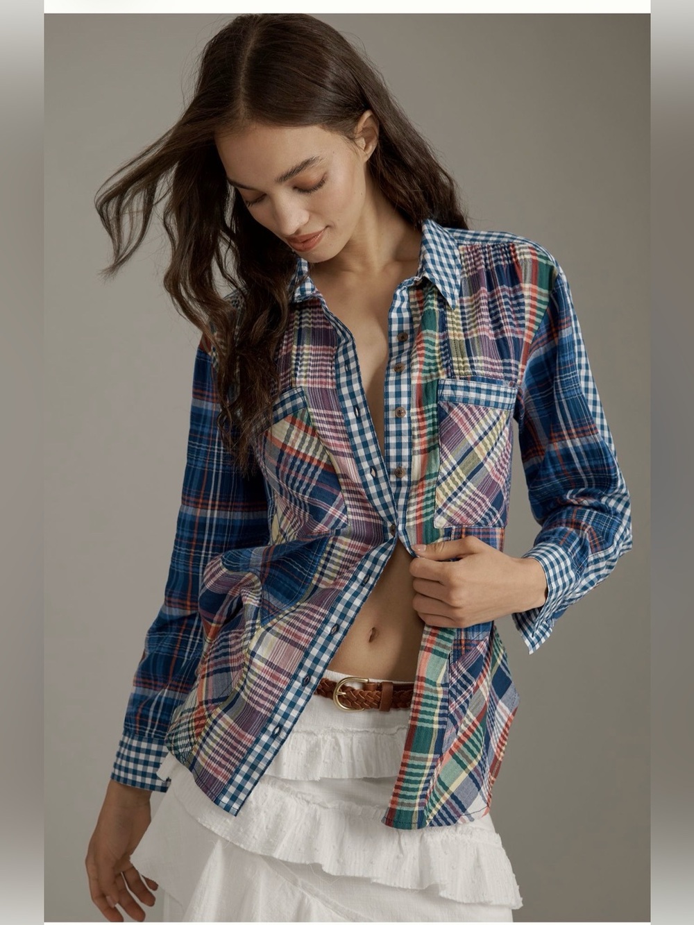 Anthropologie Pilcro The Rrlaxed Hadley Buttondown Shirt